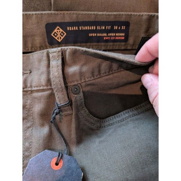 Roark Jeans Hwy 133 Men's Size 30x32 Standard Slim Fit Twill NEW - Picture 9 of 10